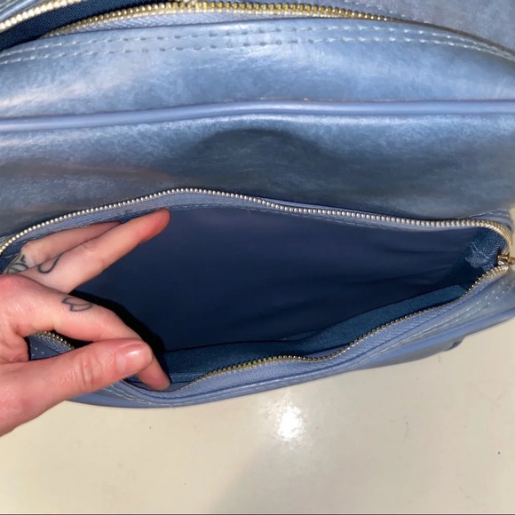 Vintage powder blue messenger‎ crossbody  bag - Picture 5 of 5